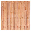 JWOODS Tuinscherm Red Wood 19-planks 180x180 cm Geschaafd