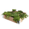 Douglas minigarden vierkante meter 20 x 100 x 100 cm., onbehandeld