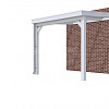 Veranda Classic 300, 312 x 310 cm., vuren, dakplaten helder, lichtgrijs gespoten