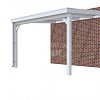 Veranda Classic 400, 412 x 310 cm., vuren, dakplaten helder, grijs gespoten