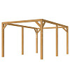 JWOODS DHZ Pergola XL 600x300 cm, Fijnbezaagd