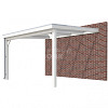 Veranda Classic 400, 412 x 410 cm., vuren, dakplaten helder, wit gespoten