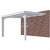 Veranda Classic 400, 412 x 410 cm., vuren, dakplaten helder, lichtgrijs gespoten