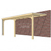 Veranda Classic 600, 612 x 310 cm., vuren, dakplaten helder, onbehandeld