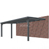 Veranda Classic 700, 712 x 410 cm., vuren, dakplaten helder, antraciet gespoten