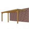 Veranda Classic 600, 612 x 360 cm., douglas, dakplaten helder, groen geïmpregneerd