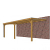 Veranda Classic 700, 712 x 360 cm., douglas, dakplaten opaal, groen geïmpregneerd