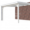 Veranda Classic 400, 412 x 410 cm., vuren, dakplaten helder, wit gespoten