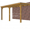 Veranda Classic 500, 512 x 360 cm., douglas, dakplaten helder, groen geïmpregneerd