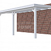 Veranda Classic 600, 612 x 360 cm., vuren, dakplaten opaal, lichtgrijs gespoten