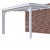 Veranda Classic 400, 412 x 410 cm., vuren, dakplaten helder, lichtgrijs gespoten