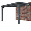 Veranda Classic 400, 412 x 410 cm., vuren, dakplaten helder, antraciet gespoten