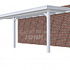 Veranda Classic 700, 712 x 360 cm., vuren, dakplaten opaal, lichtgrijs gespoten