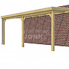 Veranda Classic 600, 612 x 310 cm., vuren, dakplaten helder, groen geïmpregneerd