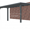 Veranda Classic 600, 612 x 360 cm., vuren, dakplaten helder, antraciet gespoten