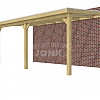 Veranda Classic 600, 612 x 360 cm., vuren, dakplaten helder, groen geïmpregneerd