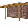 Veranda Classic 700, 712 x 360 cm., douglas, dakplaten helder, groen geïmpregneerd