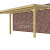 Veranda Classic 700, 712 x 360 cm., vuren, dakplaten helder, groen geïmpregneerd