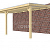 Veranda Classic 700, 712 x 410 cm., vuren, dakplaten helder, kleurloos geïmpregneerd