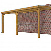 Veranda Classic 600, 612 x 310 cm., douglas, dakplaten opaal, groen geïmpregneerd