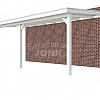 Veranda Classic 700, 712 x 360 cm., vuren, dakplaten helder, wit gespoten