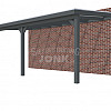 Veranda Classic 700, 712 x 360 cm., vuren, dakplaten helder, antraciet gespoten