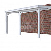 Veranda Classic 500, 512 x 310 cm., vuren, dakplaten helder, lichtgrijs gespoten