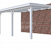 Veranda Classic 500, 512 x 410 cm., vuren, dakplaten helder, lichtgrijs gespoten