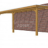 Veranda Classic 700, 712 x 310 cm., douglas, dakplaten opaal, groen geïmpregneerd