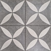 Actietegel keramiek op beton 60x60x4 cm Ambienti Antra Flower