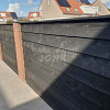 Actie JWOODS Douglas Fijnbezaagde Zweeds Rabat Plank 1,2-2,6x19,5x300 cm, Zwart Gespoten