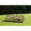 Picknicktafel Superieur geïmpregneerd, geschaafd vuren 300x162x76 cm