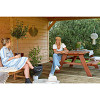 Picknicktafel Business geolied hardhout 200x160x75 cm