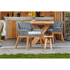 Stoel Granada incl. kussen onbehandeld teak 60x50x81 cm