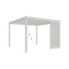 Aluminium overkapping louvrepaneel verticaal wit 300 cm