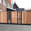 JWOODS Tuinscherm Red Wood 19-planks afbouw rechts 180/90x180 cm Geschaafd