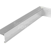 Daktrim Blank Aluminium 50/50x6/4,5 cm Binnenhoek (bij L-vormige verblijven)