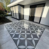 Actietegel keramiek op beton 60x60x4 cm Ambienti Antra Flower