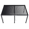 Shuttershade Aluminium Pergola 360x530x255cm Charcoal RAL 7015 Vrijstaand