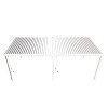 Shuttershade Aluminium Pergola 360x720x255cm White RAL 9016 Vrijstaand