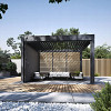 Shuttershade Aluminium Pergola Prime 400x400x255cm Charcoal RAL 7015 Vrijstaand