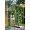Glazen schuifwandset compleet 4-sporig zwart - inbouwhoogte 238-242 cm deurbreedte 104 cm/max 400 cm