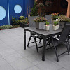 Restpartij Edam: ca. 12 m2 Fossil Line Lingula 60x60x3 cm Donkergrijs