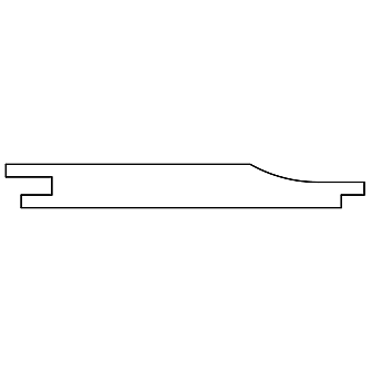 Grenen overhangend rabat 1,8x14,5x300 cm