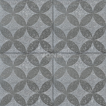 Restpartij Edam: 18 m2 GeoProArte Design 60x60x4 cm Belgian Blue Light Grey Flower