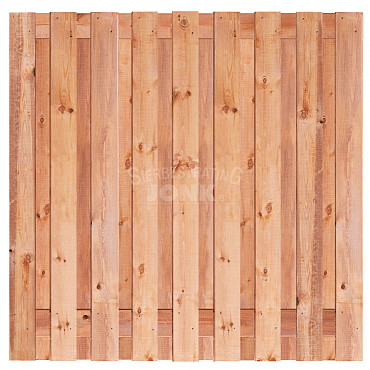 JWOODS Tuinscherm Red Wood 19-planks 180x180 cm Geschaafd
