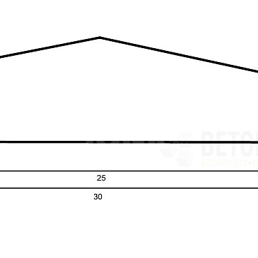 muurafdekb 30x100 zwart beton