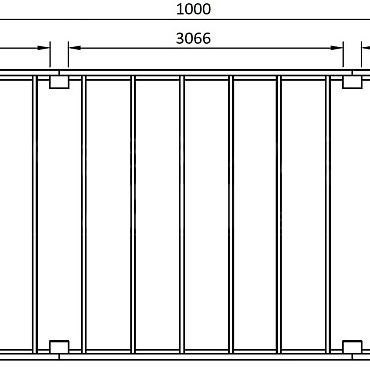 JWOODS Buitenverblijf XL Modern 1000x314 cm