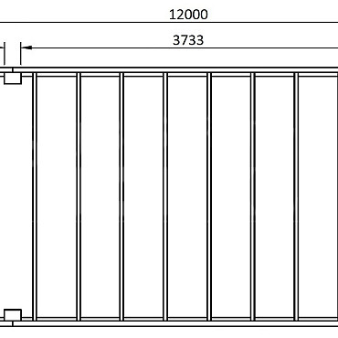 JWOODS Buitenverblijf XL Modern 1200x354 cm