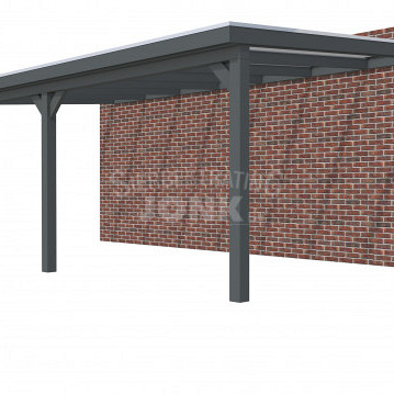 Veranda Classic 700, 712 x 410 cm., vuren, dakplaten helder, antraciet gespoten